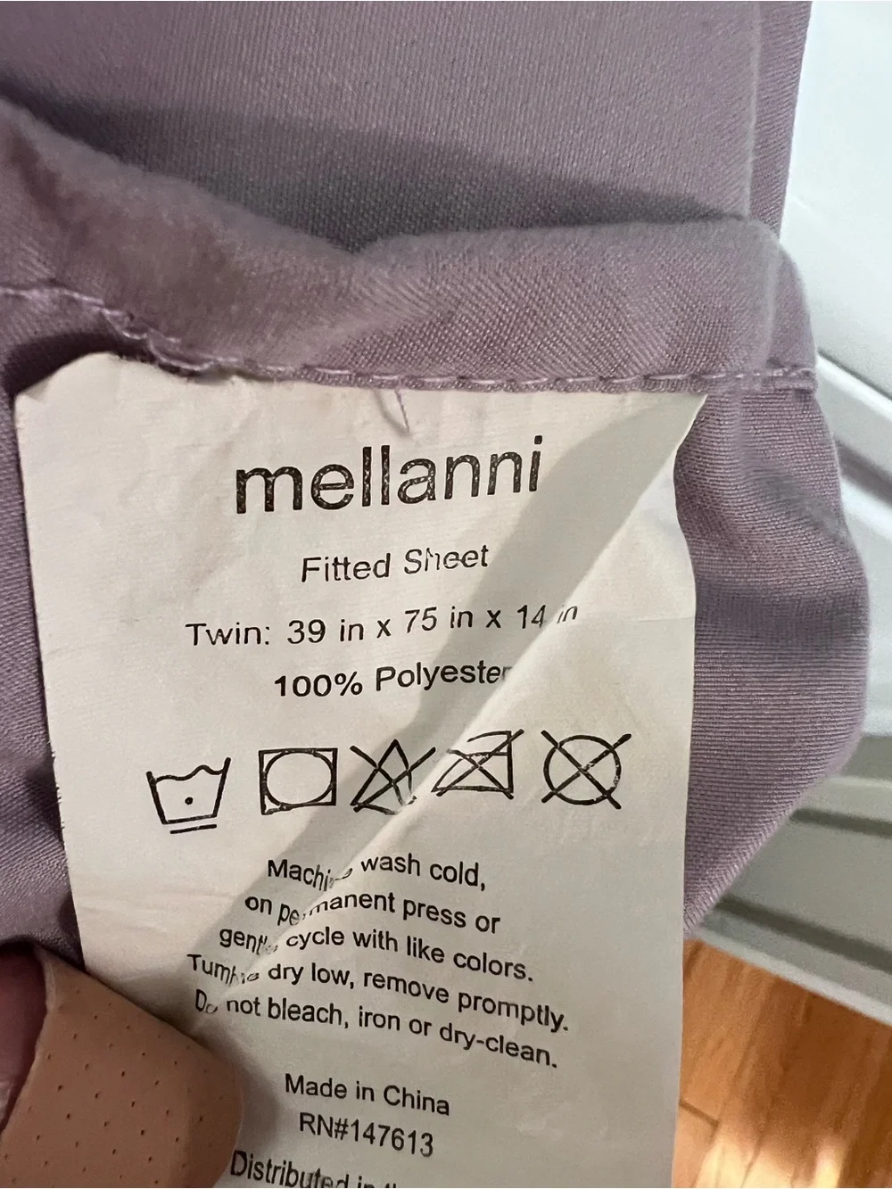 Lilac twin sheet set - Soft Shiny Finish